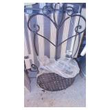 3- Folding Patio Chairs and One New Iron Chair