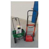 Scotts Seeder, Dolly and Gas Can