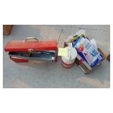 Toolbox, Thermos, Vacuum Bags and Flag