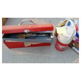 Toolbox, Thermos, Vacuum Bags and Flag