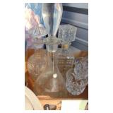 Ice Bucket, Decanters and Stems