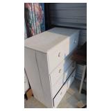 White Dresser, Desk, Office Chair, Shelf and 2 Carts