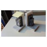 Pair of Marble Bookends