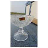 Crystal Pieces, 3 Thumbprint Goblets