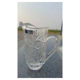 Crystal Pieces, 3 Thumbprint Goblets