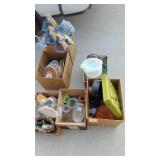 6- Boxes of Home Decor and Kitchen Items