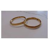 2- 14kt Gold Fillet Brackets