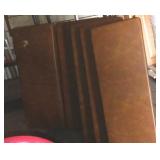 Brown Vinyl Upholstered Seats (6).