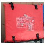 Lake Tube, life Jackets (2) and flotation Cushion.