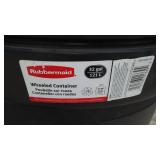 32 Gal. Rubbermaid Rolling Garbage (2) & BBQ Grill.
