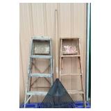 4 ft. Ladders(2) and Rake.