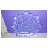 Toscany Floral Etched Decanter Set and Vintage Finger Bowls (6)