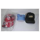 Coke Anniversary Bottles (2) Collectible Bear,  Baseball and Visor Style Hats (3) Wood Frames (4) and Print.