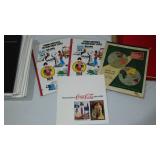 Coke Vintage Banner,  Plastic Crates With Bottles, NASCAR Collectible Hats, Mug, Bottles