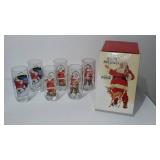 Coca-Cola, Coke  Santa Coca Cola Tumblers (6) In Original Box, 93761.