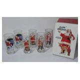 Coca-Cola, Coke  Santa Coca Cola Tumblers (6) In Original Box, 93761.