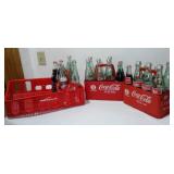 Coke Vintage Banner,  Plastic Crates With Bottles, NASCAR Collectible Hats, Mug, Bottles