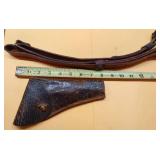 Vintage Boyt WWII Leather Rifle Sling, Hand Stitched Holster and Hunter Leather Holster