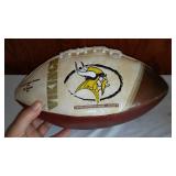 Minnesota Signed (Is Jr. 84) Vikings NFL Footballs (2).