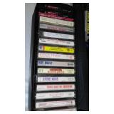 Cassette Tape Variety with Carry cases (3) Journey, Billy Ray Cyrus, Randy Travis, Joan Jett, Clapton and more.