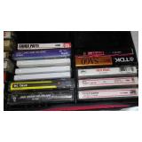 Cassette Tape Variety with Carry cases (3) Journey, Billy Ray Cyrus, Randy Travis, Joan Jett, Clapton and more.