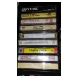 Cassette Tape Variety with Carry cases (3) Journey, Billy Ray Cyrus, Randy Travis, Joan Jett, Clapton and more.