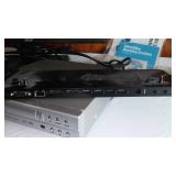HP Docking Station, Acer Monitor, DVD player and Hyperdrive.