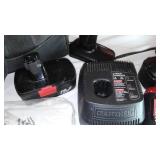 Craftsman Power tool Set with charger and batteries (2).