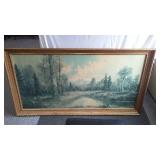 Countryside Theme Art (3) Mclain Signed.