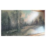 Countryside Theme Art (3) Mclain Signed.