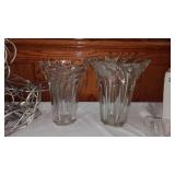 Quality Crystal Vases, precious Moments, Décor and Collectibles with covered tote.