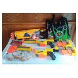 NERF Arsenal, Recon CS-6 Blaster (2), Dart Tag, Targets.