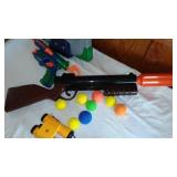 ERTL Air Ball Gun, NERF with Target and More.