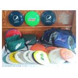 Pepsi, Mt. Dew, Frisbees, Bags and Disc Golf.