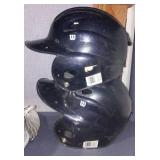 Wilson Baseball Helmets (2) and shoes.