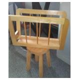 Artist table, paper, binders, photo mat, Rubbermaid  See pics