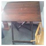 Artist table, paper, binders, photo mat, Rubbermaid  See pics