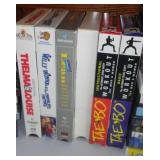 DVD/VHS/CD assortment with Samsonite Carry Bag.