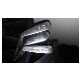 Clubs, Drivers; Taylor Made, Dunlop, Tour Edge, Triumph, Ping.