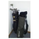 Tour, Spalding Clubs, PING Bag.