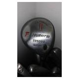 Tour, Spalding Clubs, PING Bag.