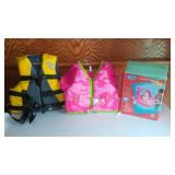 Child Life Vest (2) and Floaty.