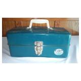 Vintage tackle and tackle box.