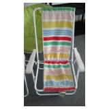 Collapsible Outdoor Chairs (3) Lounger, Bright Round.