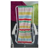 Collapsible Outdoor Chairs (3) Lounger, Bright Round.