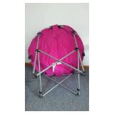 Collapsible Outdoor Chairs (3) Lounger, Bright Round.