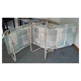 Collapsible Outdoor Chairs (3) Lounger, Bright Round.