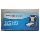NEW IN BOX. Marine Raider Low Back Boat Seat.