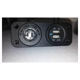 Dual USB Car Cigarette Lighter Socket Splitter 12V Charger Power Adapter Outlet (3)