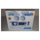 Waterproof Bluetooth Marine Stereo Receiver and Speaker Kit